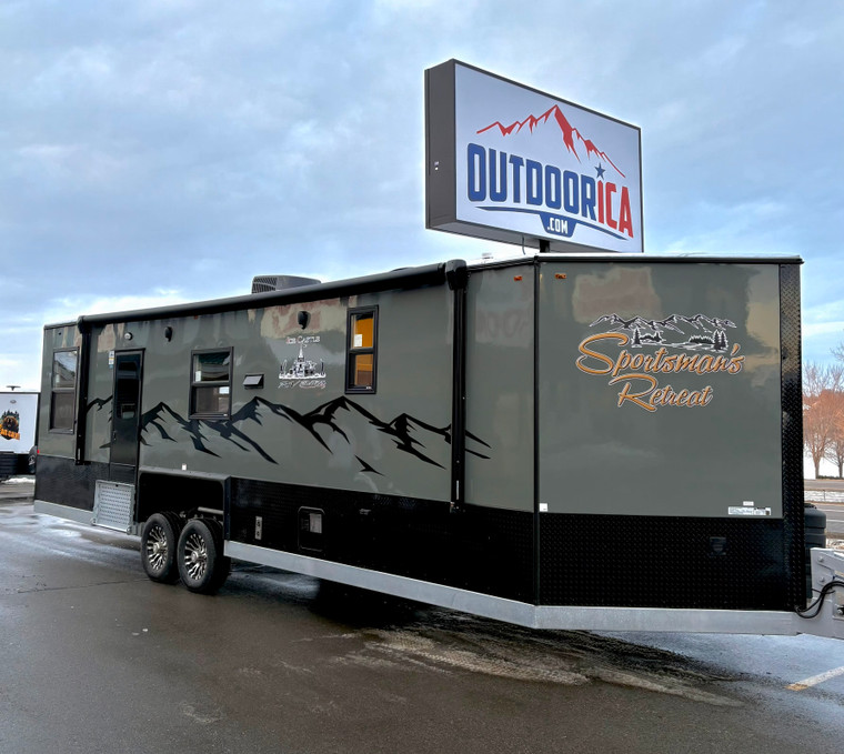 2026 Ice Castle Sportsman's Retreat 8x28 RV Camper & Fish House 