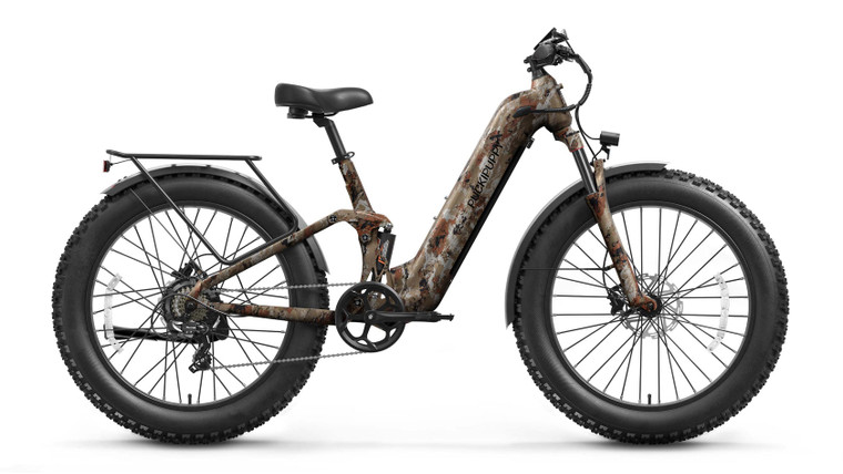 PUCKIPUPPY Boxer ST Desert Camouflage - Fat Tire Step-Through Long Range Electric Bike