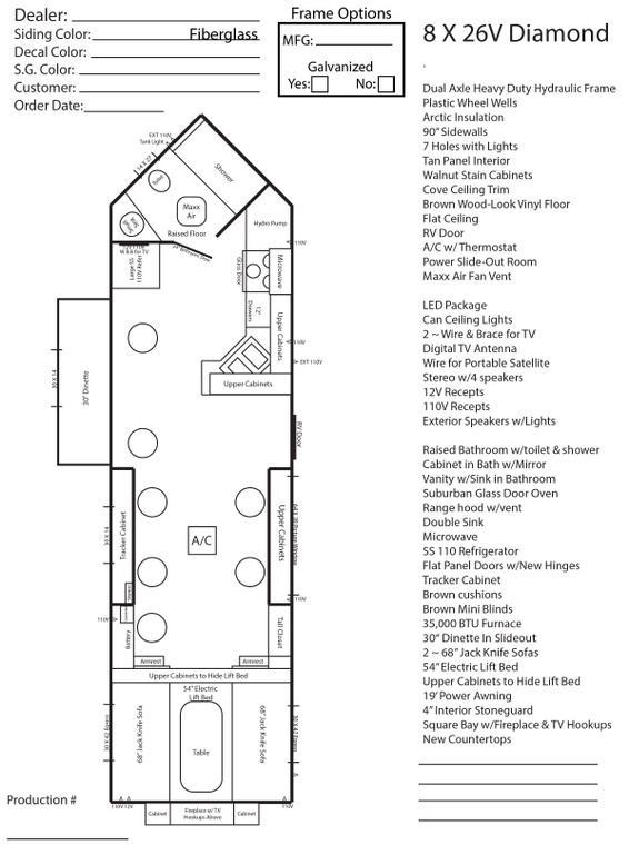 2017 Ice Castle Diamond 8x26 Used RV Camper & Fish House 