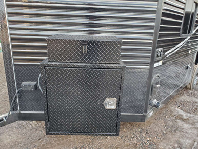 Ice Castle B&B Propane Tank Enclosure with Toolbox – Black