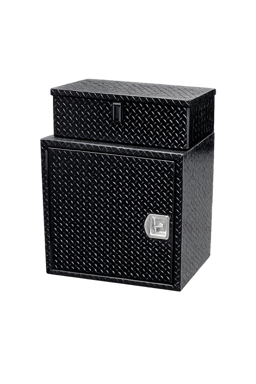 Ice Castle B&B Propane Tank Enclosure with Toolbox – Black