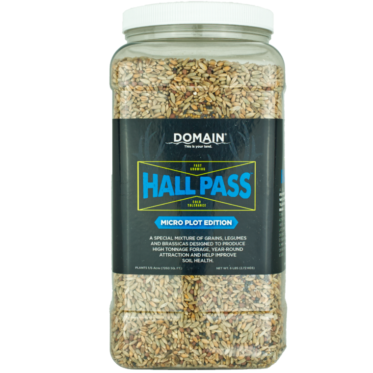 Domain Outdoors Hall Pass - MICRO Wildlife Food Plot Seed - Annual - 1/6 Acre