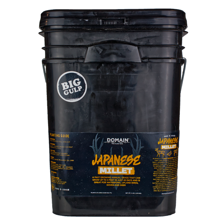 Domain Outdoors Japanese Millet - Bulk Pail Habitat Seed - Annual - 1 Acre