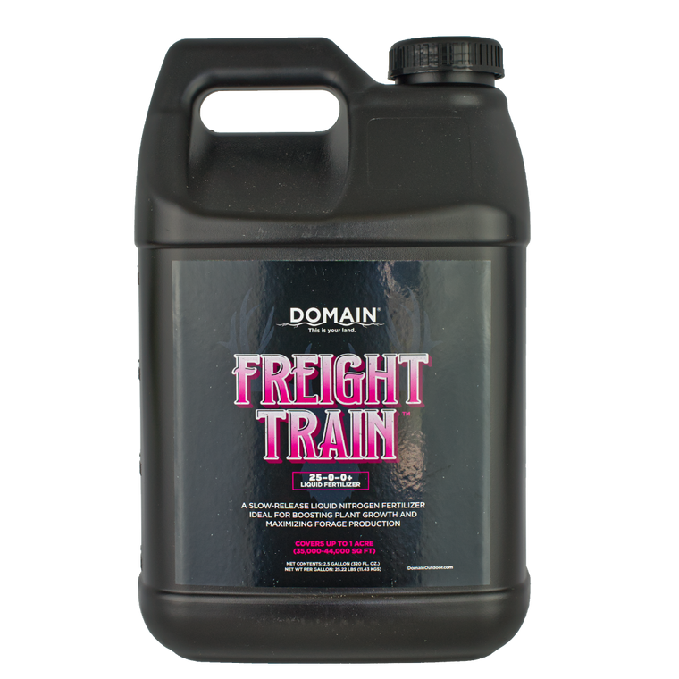 Domain Outdoors Freight Train 25-0-0+ - 2.5 Gal. Wildlife Food Plot Seed  1 ACRE