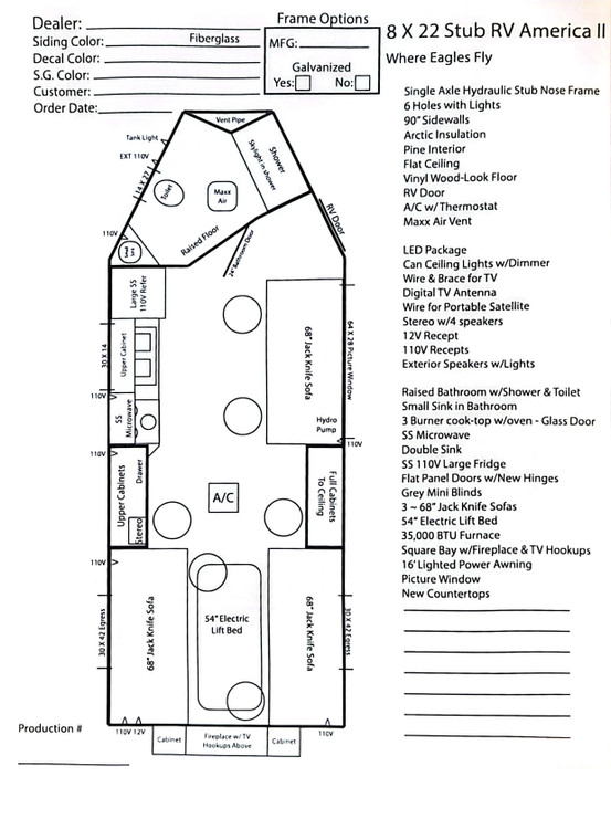 Ice Castle RV America II 8x22S RV Camper & Fish House | Outdoorica