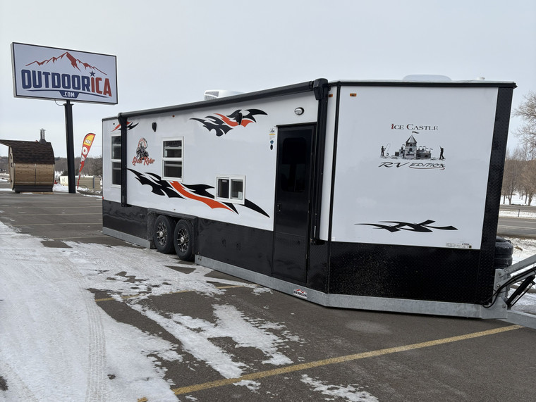 Ice Castle - Ghost Rider Toy Hauler 8x24 RV Camper & Fish House