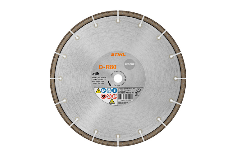 STIHL D-R80 12 in. Diamond Cutting Wheel for Rescue