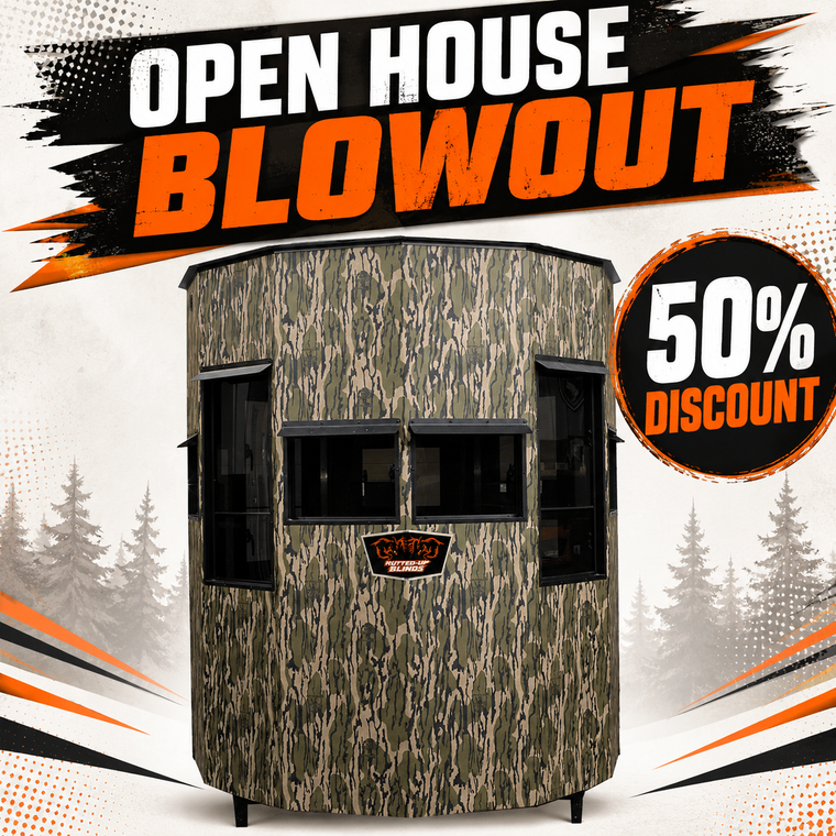Rutted-Up Gladiator Combo Hunting Blind - 11 Windows - 10' Tower Included!