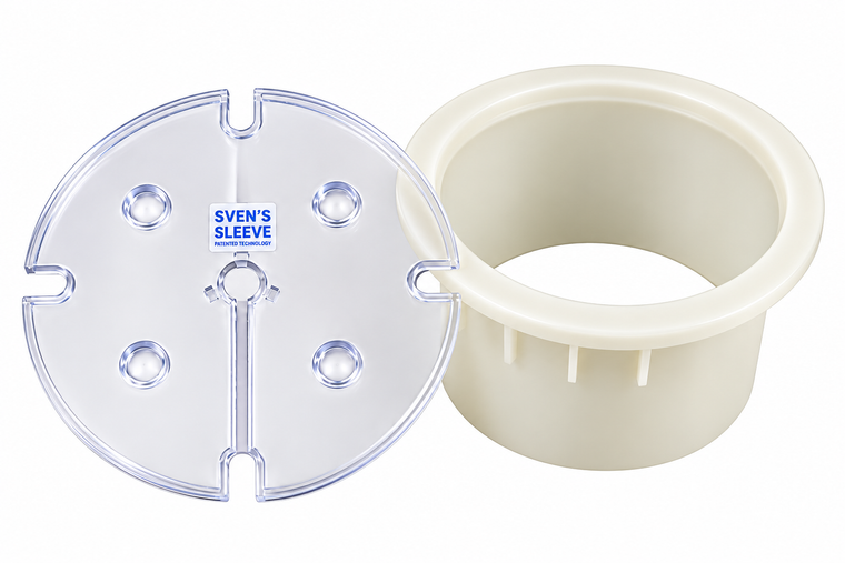 Sven's Sleeve Glow Wheelhouse Ice Hole Sleeve & Clear Cover