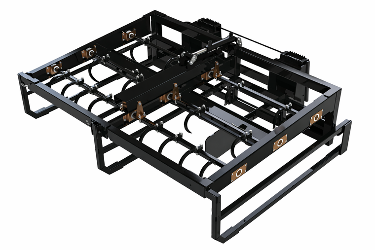Top Dog Skid Steer Attachment 6 Bale Accumulator