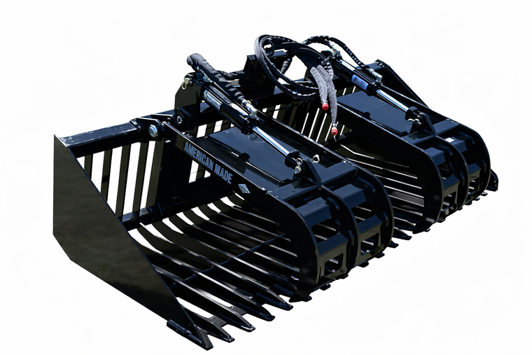 Top Dog Skid Steer Attachment 82" Firewood Grapple