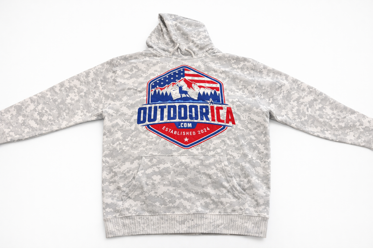 OUTDOORICA Medium Snow Camouflage Hoodie