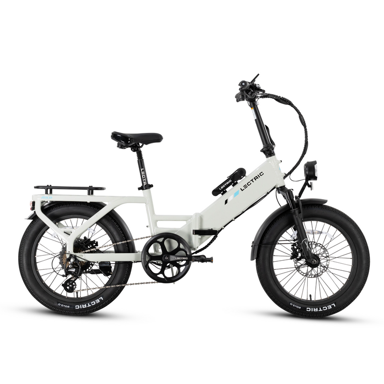 Lectric XP4 750 Foldable Long-Range Step-Thru Ebike - Stratus White