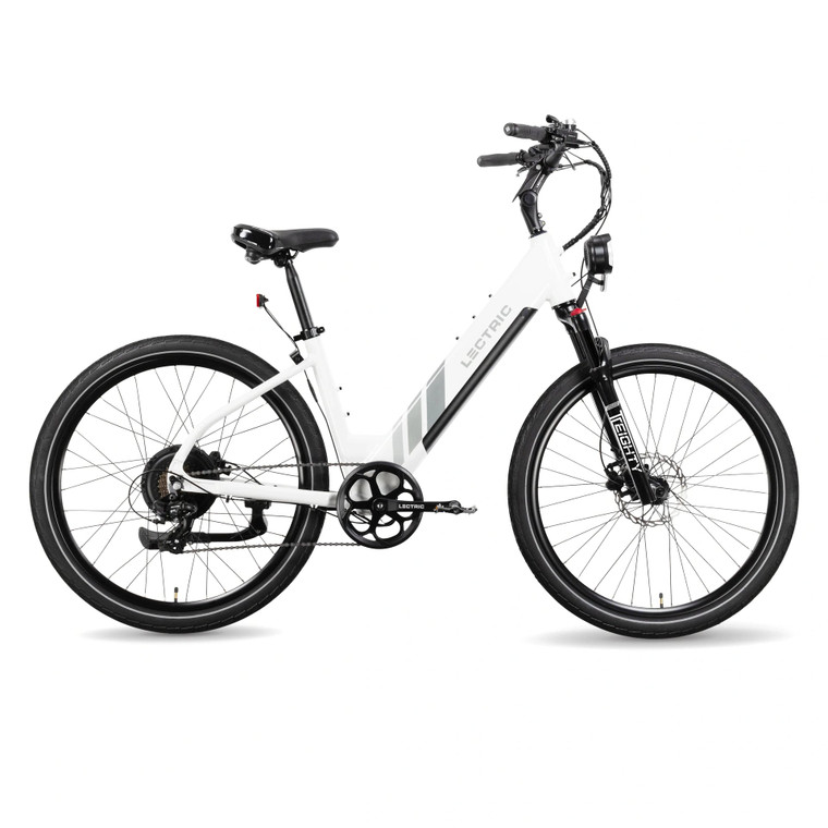 Lectric Xpress 750 Step-Thru Ebike - White Lectric Xpress 750 Step-Thru Ebike - White