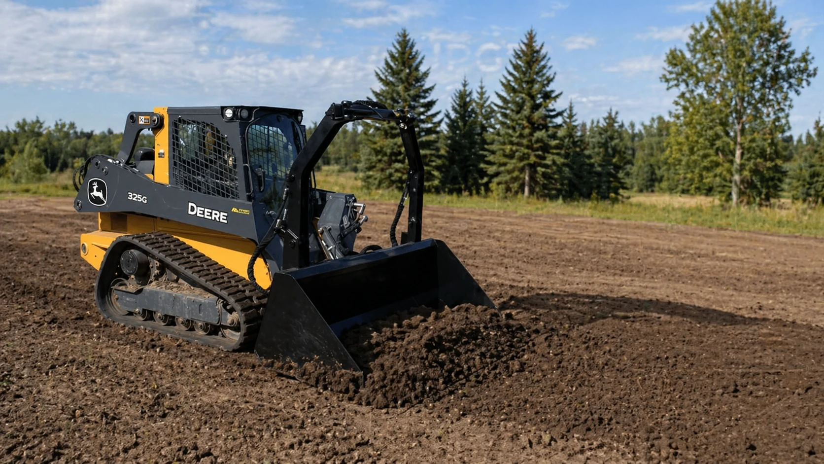 Preparing a level site for a pre-built Amish cabin in Minnesota