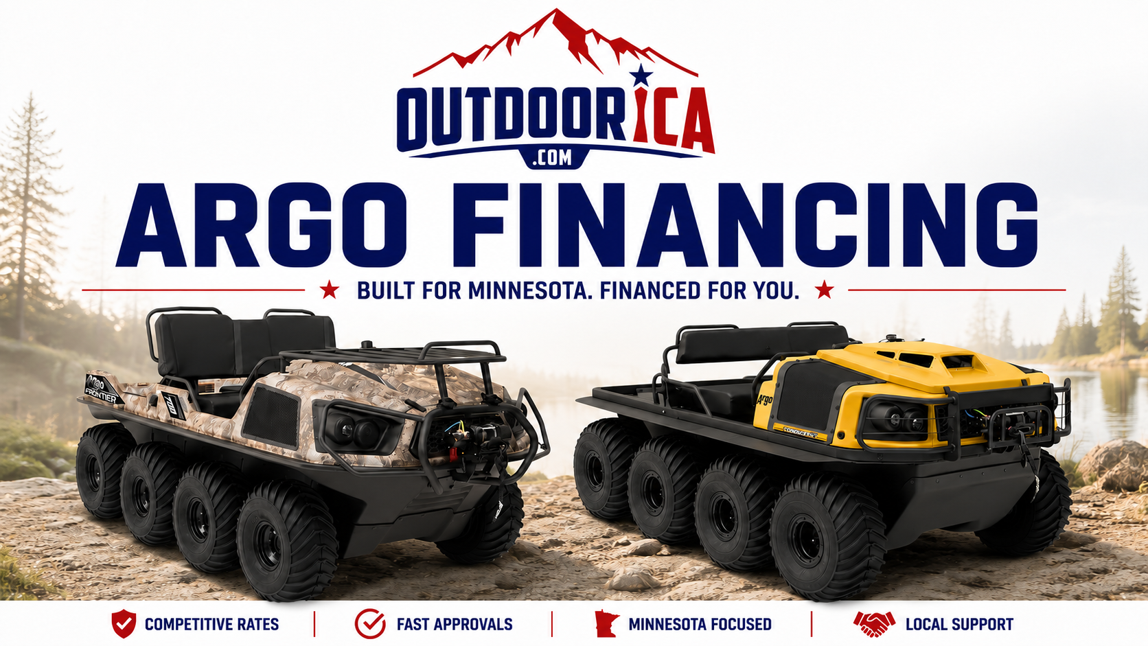 Argo amphibious XTV financing at OUTDOORICA in Albany Minnesota