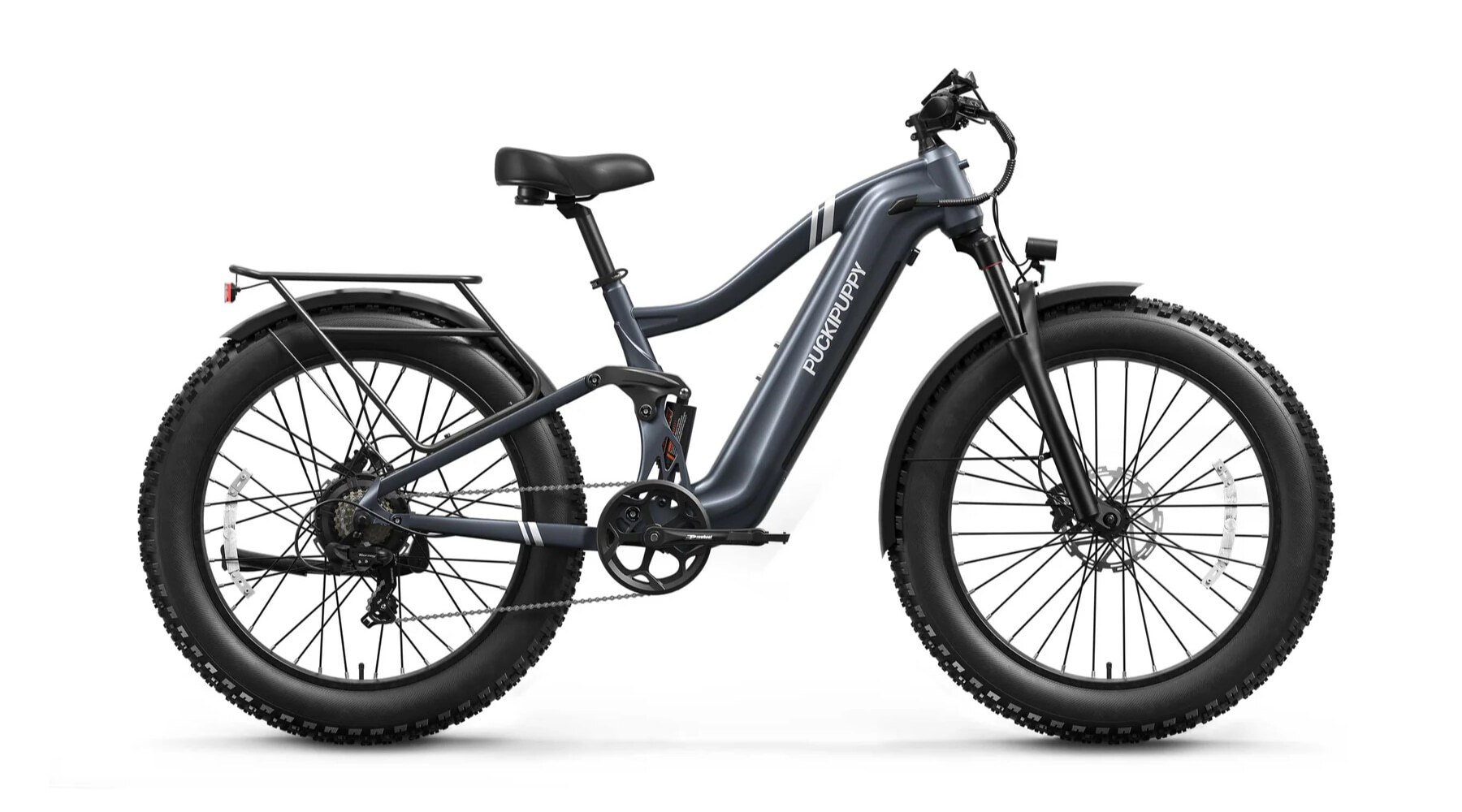 Puckipuppy Boxer full-suspension fat-tire all-terrain e-bike at Outdoorica in Albany, Minnesota