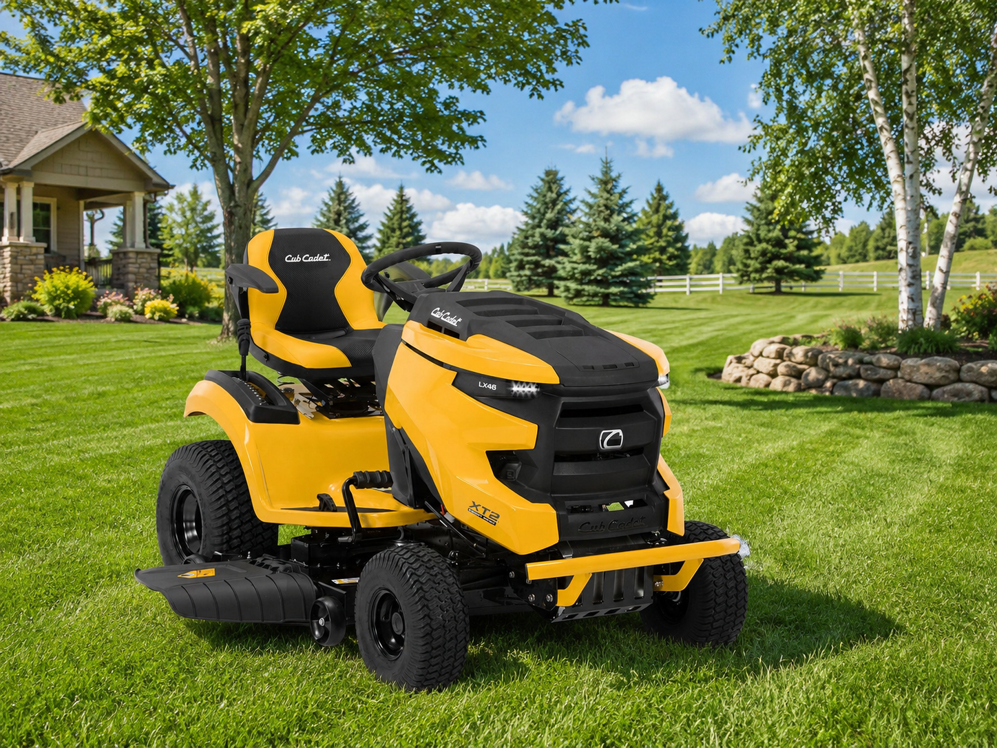 Cub Cadet XT2 LX46 riding mower compared to John Deere S240 at OUTDOORICA