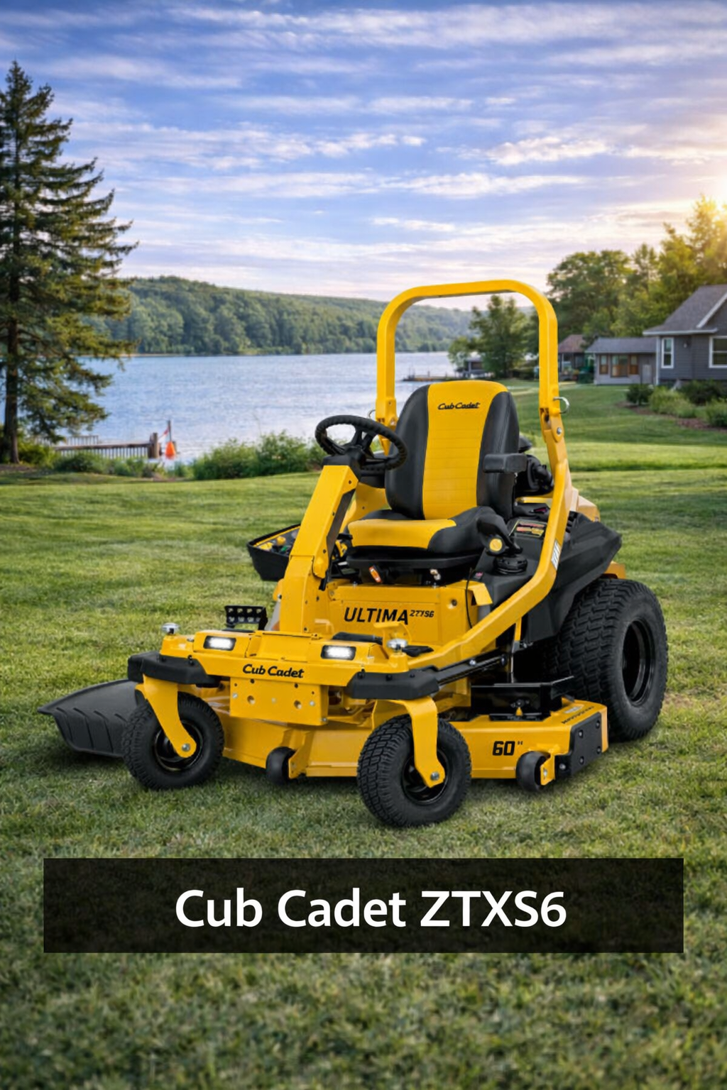 Cub Cadet Ultima ZTXS6 steering wheel zero-turn mower at OUTDOORICA