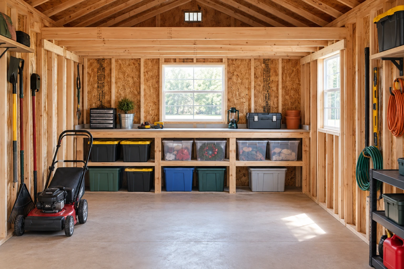 Interior of an Old Hickory storage building