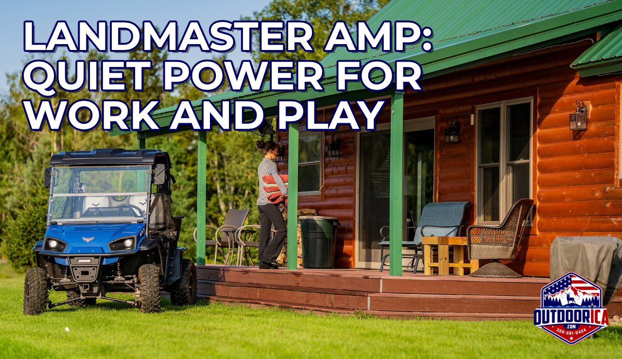 Landmaster AMP Electric UTVs at Outdoorica in Central Minnesota