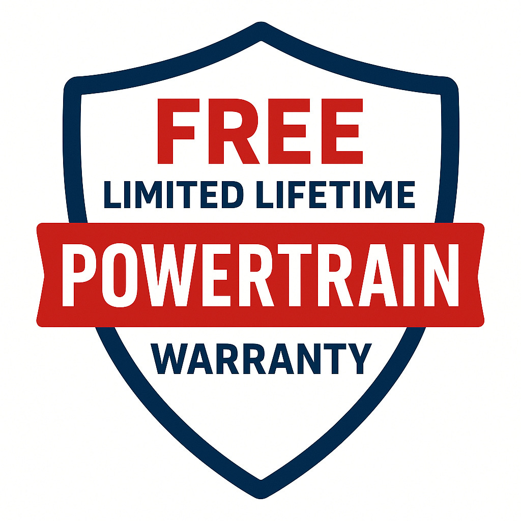 Lifetime Powertrain Warranty Badge