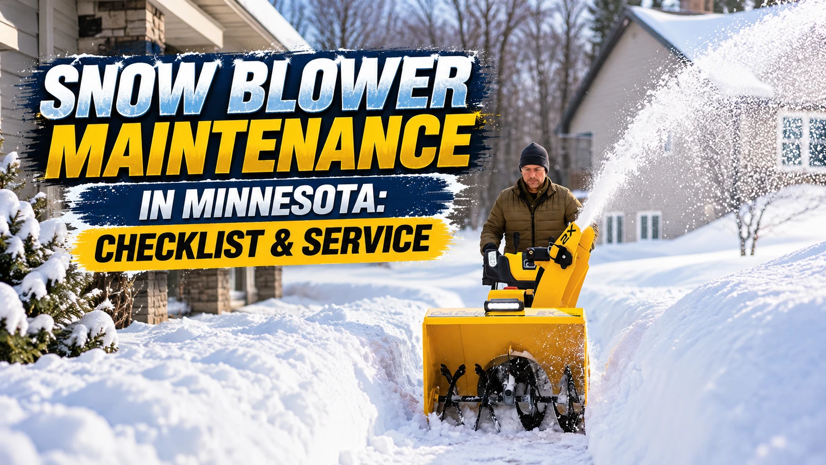 Minnesota snow blower maintenance checklist from OUTDOORICA