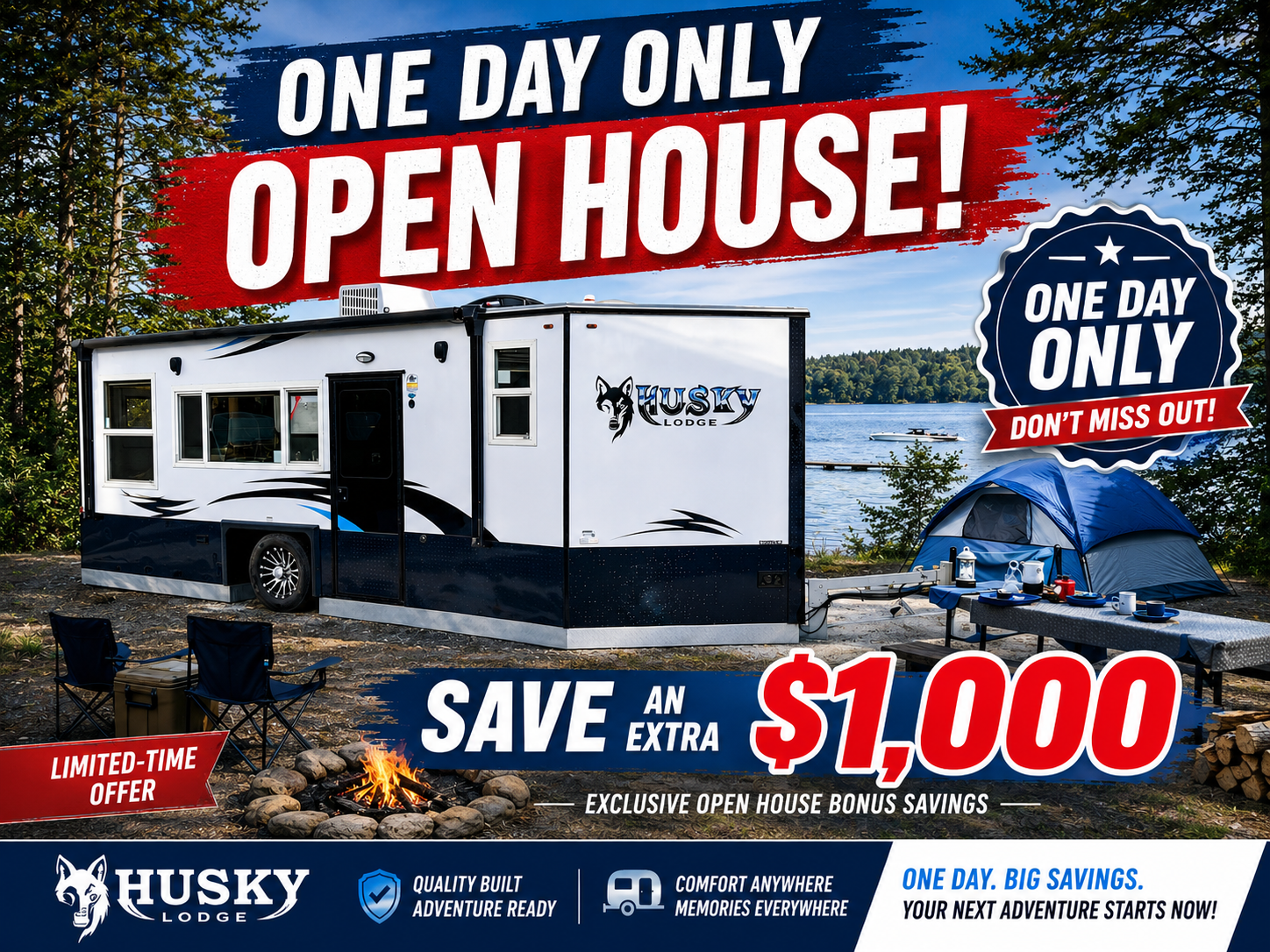 Save 1000 dollars on a new Ice Castle Fish House or custom Ice Castle order at OUTDOORICA Open House
