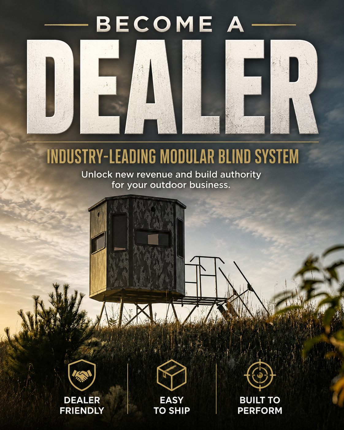 Become an Orion Deer Blind dealer in Minnesota with OUTDOORICA