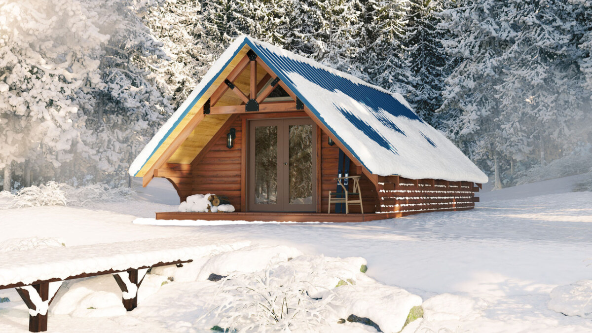 Pikes Peak Series A-frame Amish cabin at Outdoorica