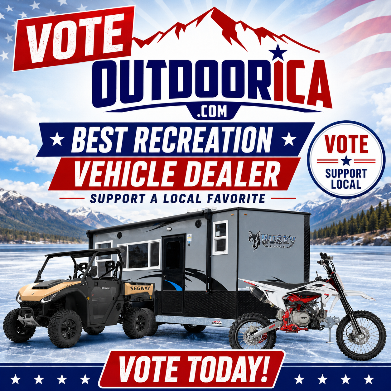 Vote for OUTDOORICA for Best Recreation Vehicle Dealer in the 2026 Best of Central Minnesota awards