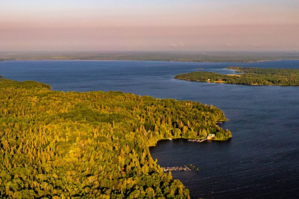 Aerial view of Upper Red Lake