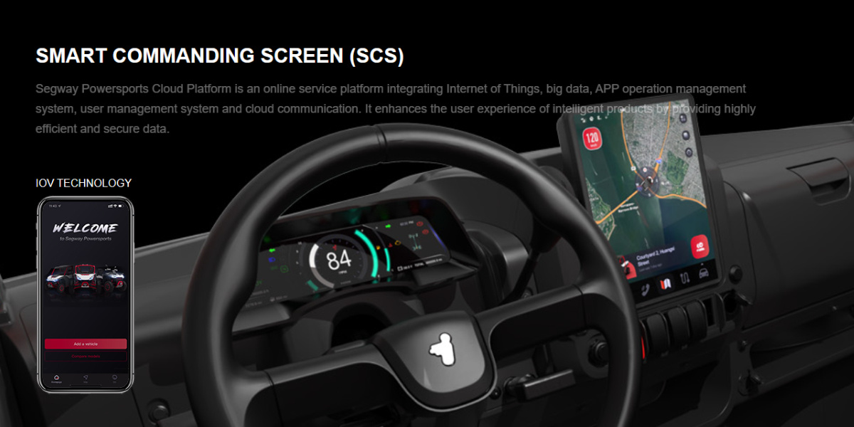 Segway Smart Commanding Screen details