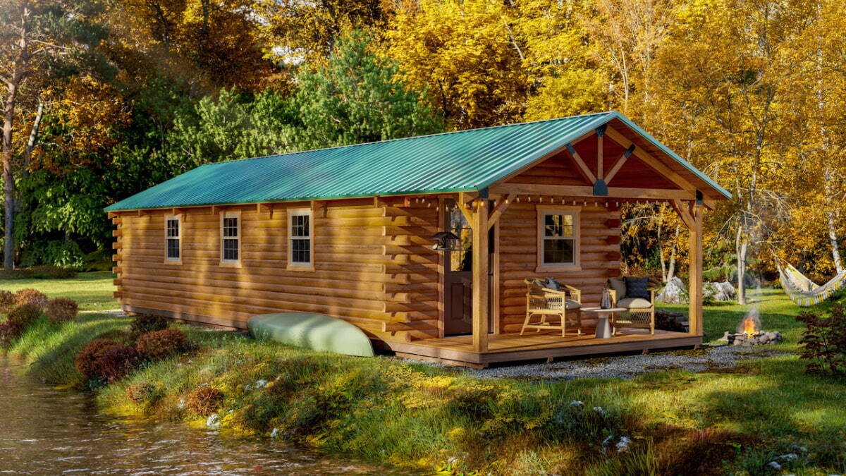 Yellowstone Series Amish cabin at Outdoorica