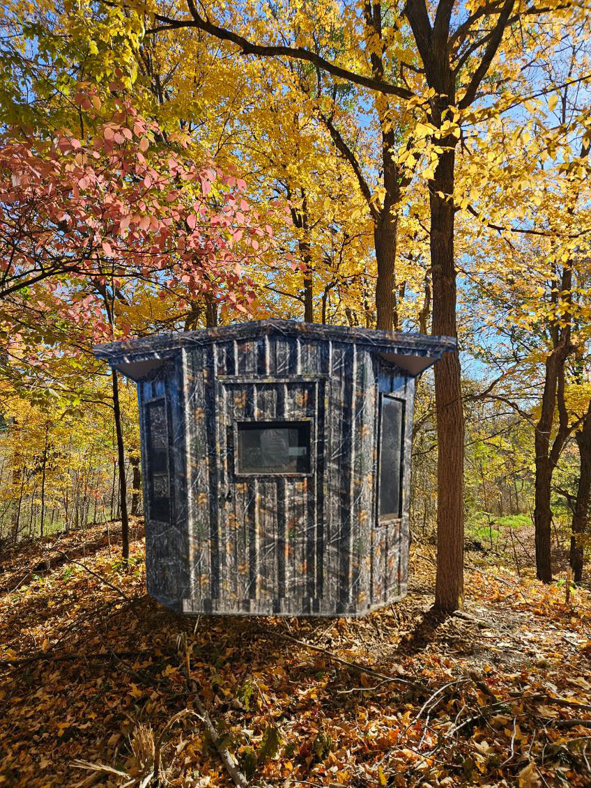 The Cabin 8x8 Amish Camo Hunting Blind | Outdoorica