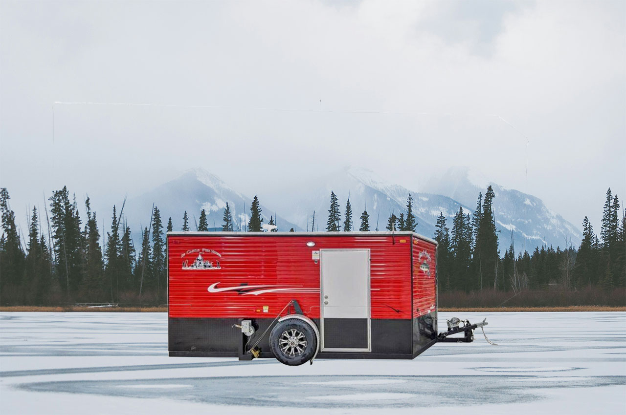 Premium Ice Castle Sport Angler 6.5x14 Fish House | Outdoorica