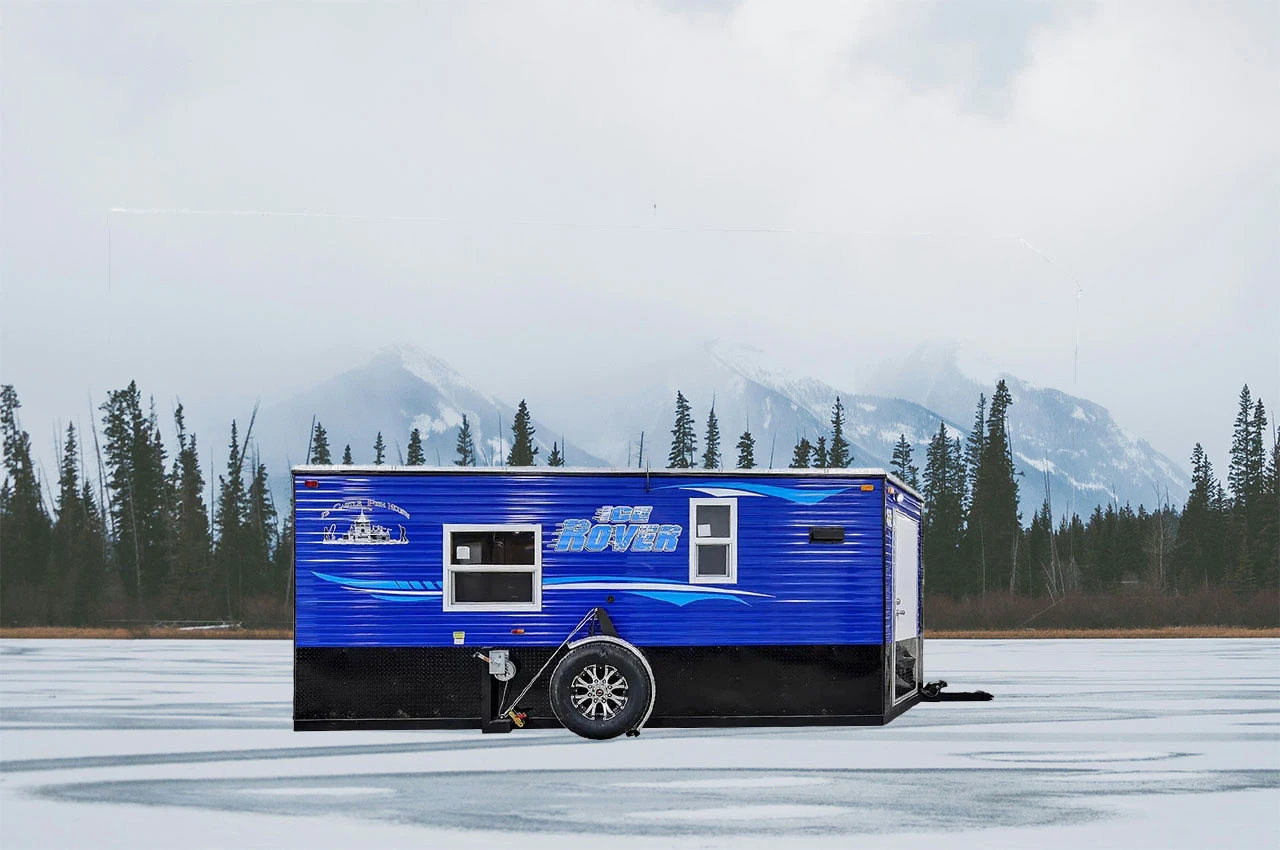 Ice Castle Ice Rover 6.5x16 Fish House for Ultimate Ice Fishing