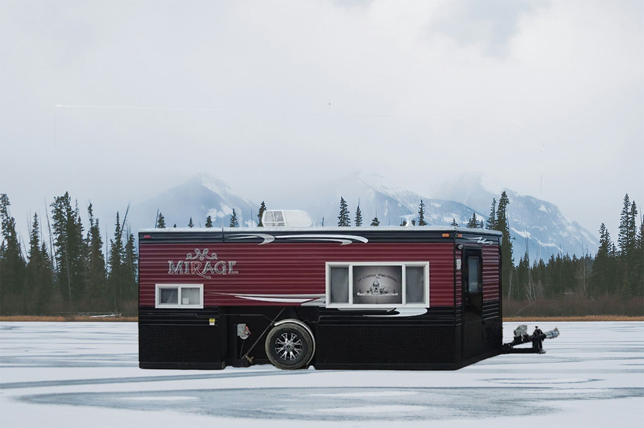 Premium Ice Castle Mirage 8x17 Fish House for Ultimate Fishing