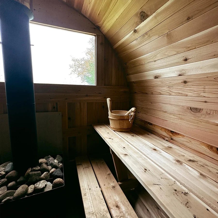 Western Red Cedar Sauna Door Handle – 10.5'' Aromatic Wood, Heat-Resistant, Indoor/Outdoor Use