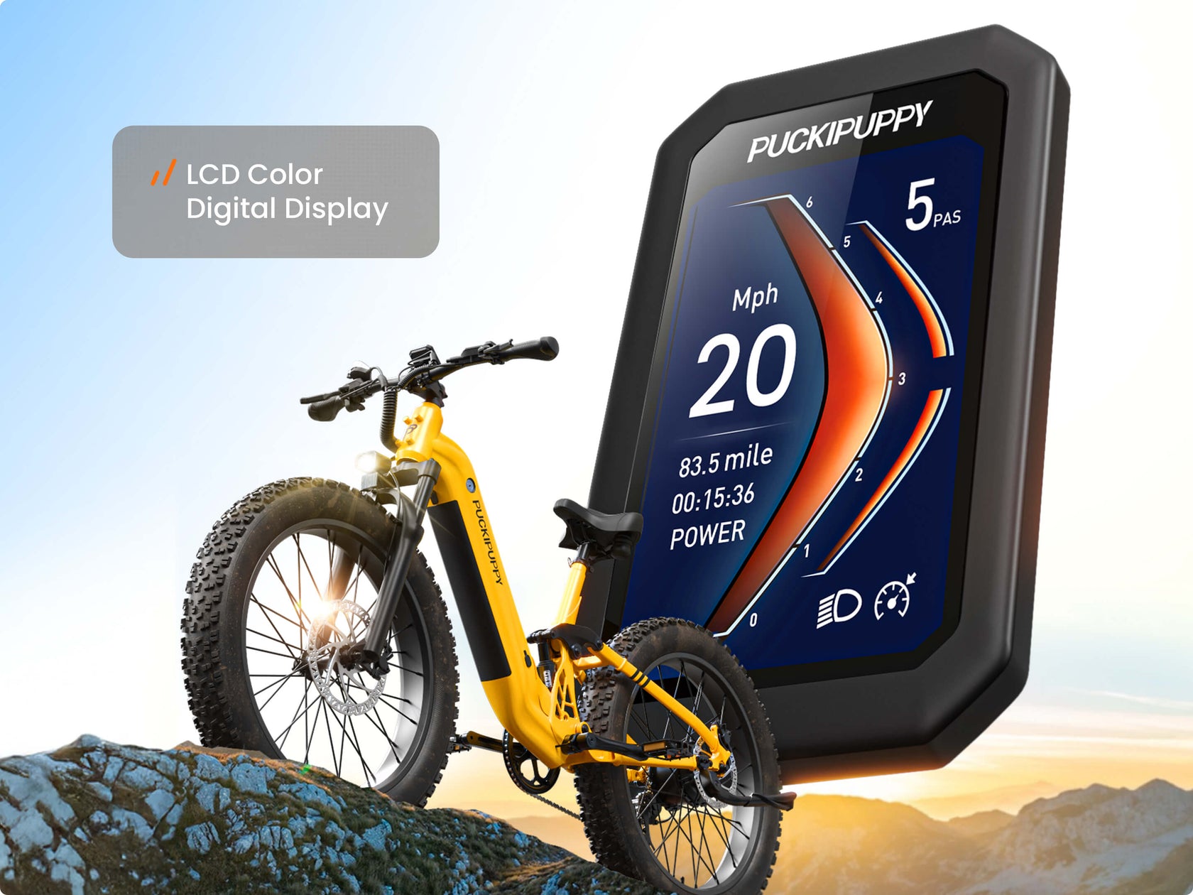 Best Step-Through Electric Bike | PUCKIPUPPY Boxer ST Yellow