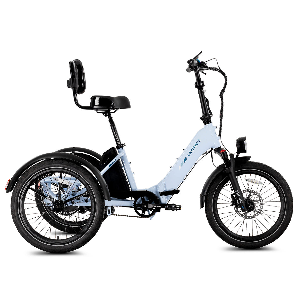 「Motostar折りたたみ式E-Bike Lectric XP Foldable Trike2 Step-Thru Ebike - Glacier Blue | Outdoorica