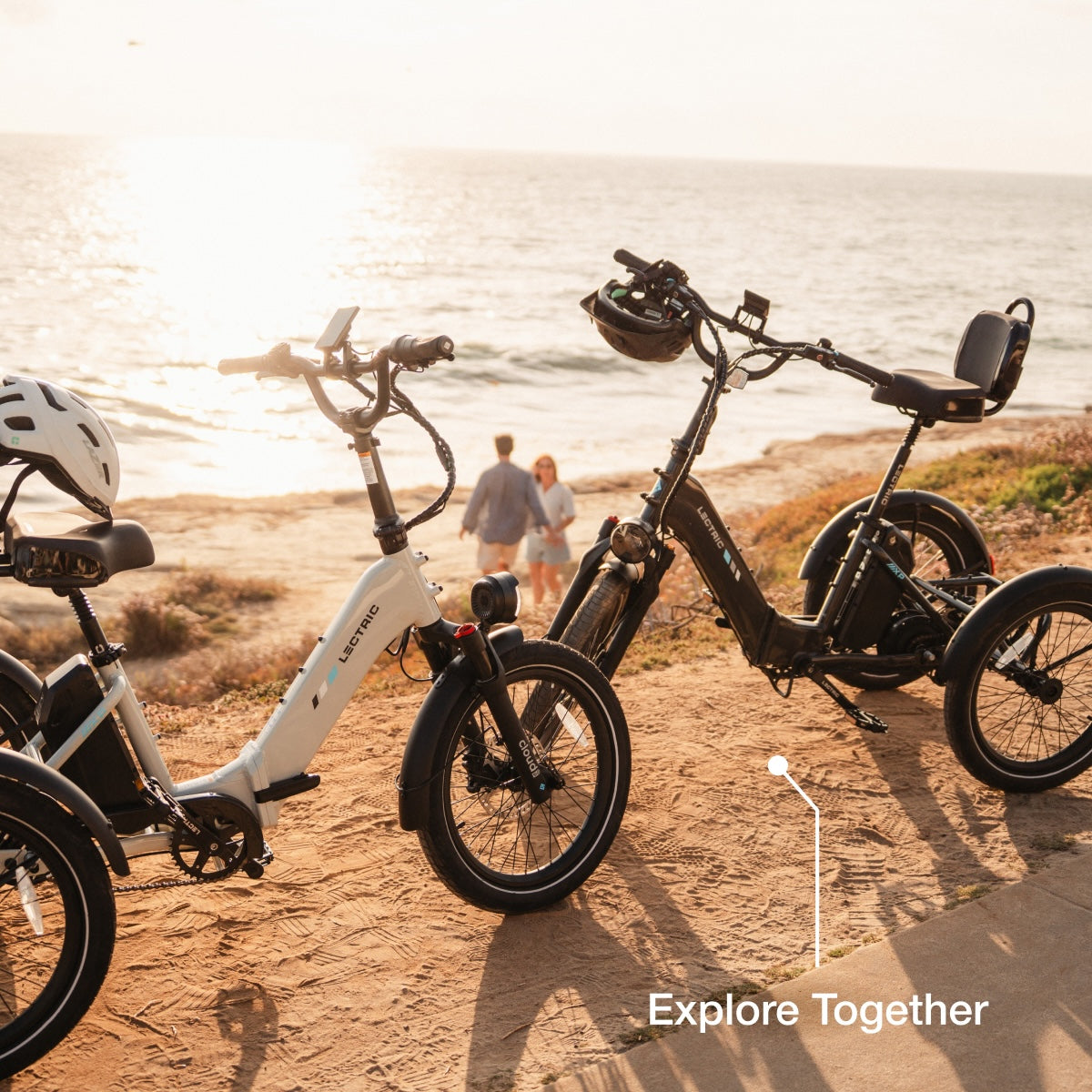 Lectric XP Foldable Trike2 Step-Thru Ebike - Glacier Blue | Outdoorica