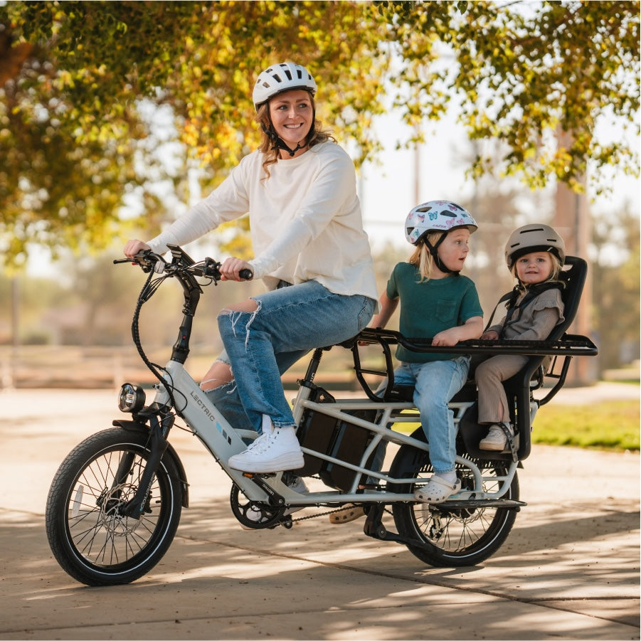 Lectric Xpedition2 Step-Thru Dual-Battery Ebike - Stratus White