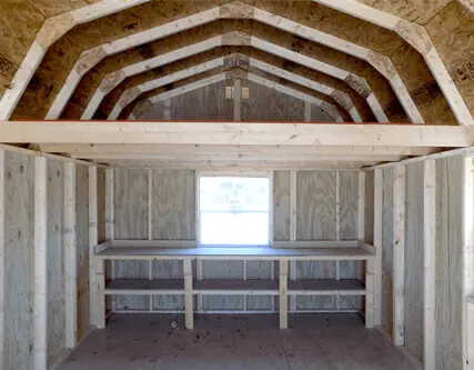 Lofted barn interior photo 2