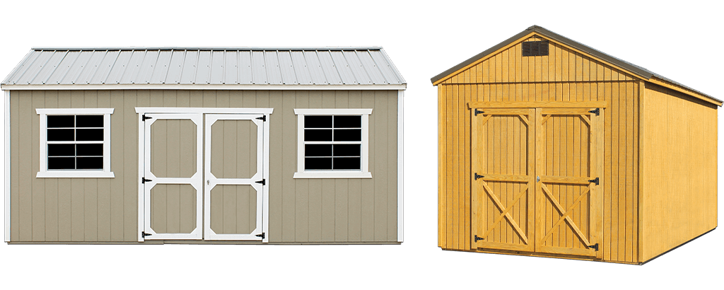 Utility shed exterior