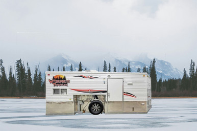 Explore the Ice Castle Wilderness Traveler 8x17 Fish House