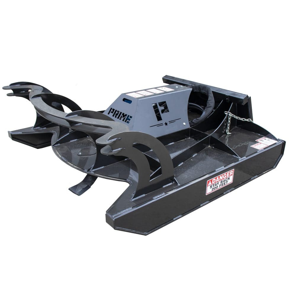 Prime brush mower and brush cutter skid steer attachment at OUTDOORICA