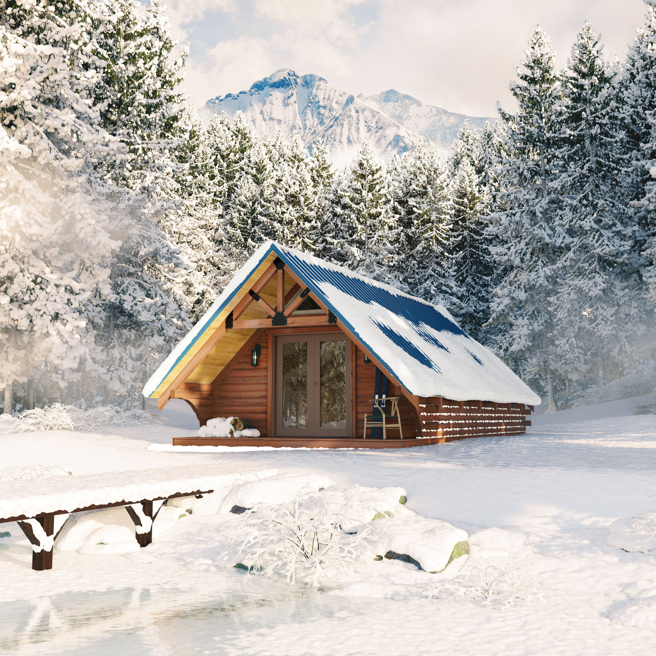 The Pikes Peak Amish cabin from OUTDOORICA