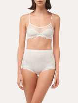 High-waisted Briefs in off-white stretch tulle_1