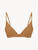 Hazel-coloured non-wired padded triangle V-bra_0